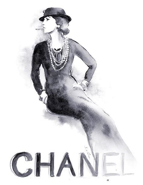 coco chanel black and white